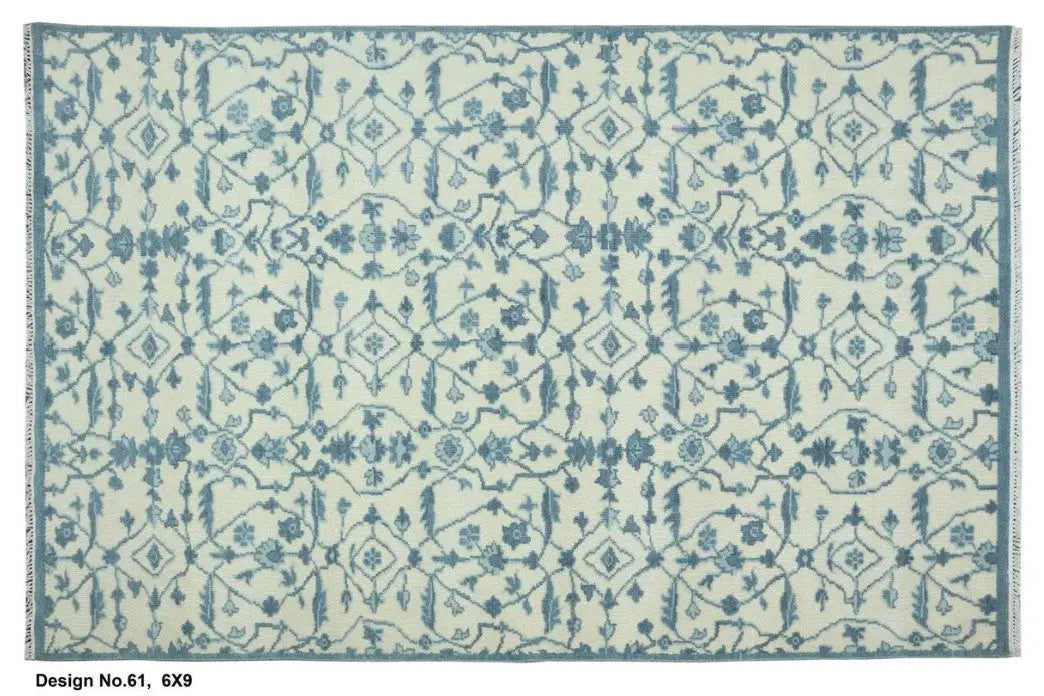 Hand knotted Indian Modern Rug 6'0" x 9'0" ABC Rugs Kilims